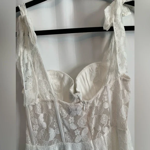 NWT Angel Biba White Corset Top Mini Dress Size M - Picture 4 of 7